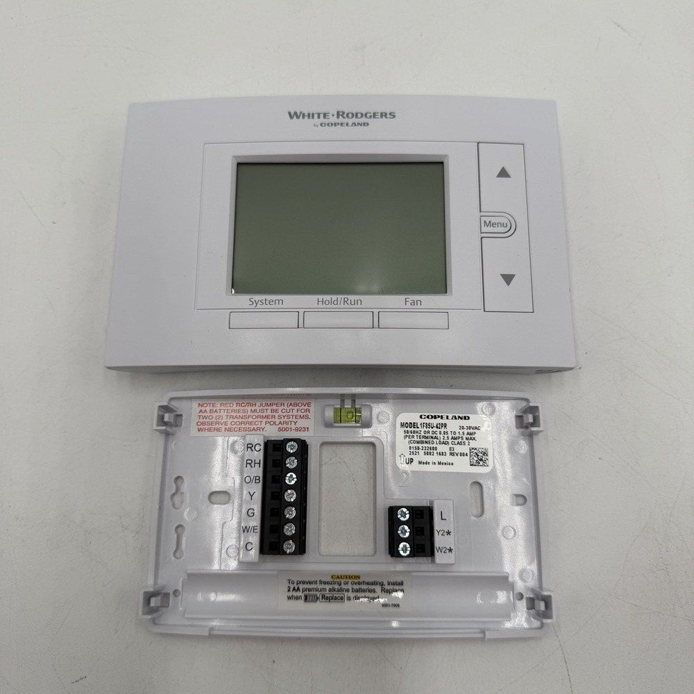 Emerson 1F85U-42PR Programmable Thermostat Tested With Back Cover